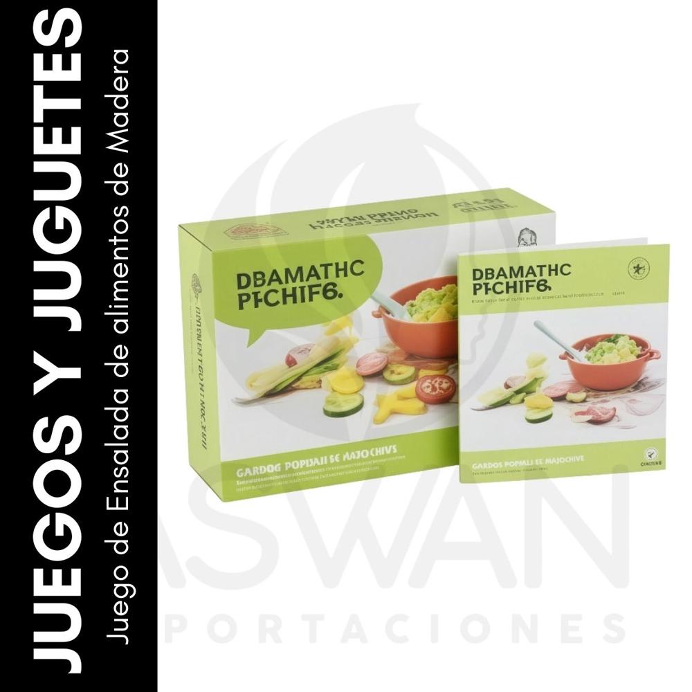 Juego de Ensalada de alimentos de Madera