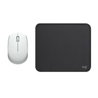 COMBO LOGITECH MOUSE M170 BLANCO PAD MOUSE 200x230 NEGRO