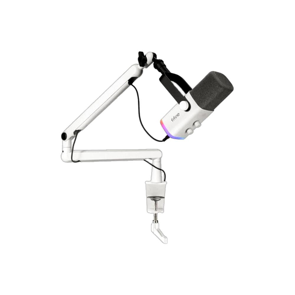 Micrófono Fifine TAM8 USB (soporte de brazo) Blanco