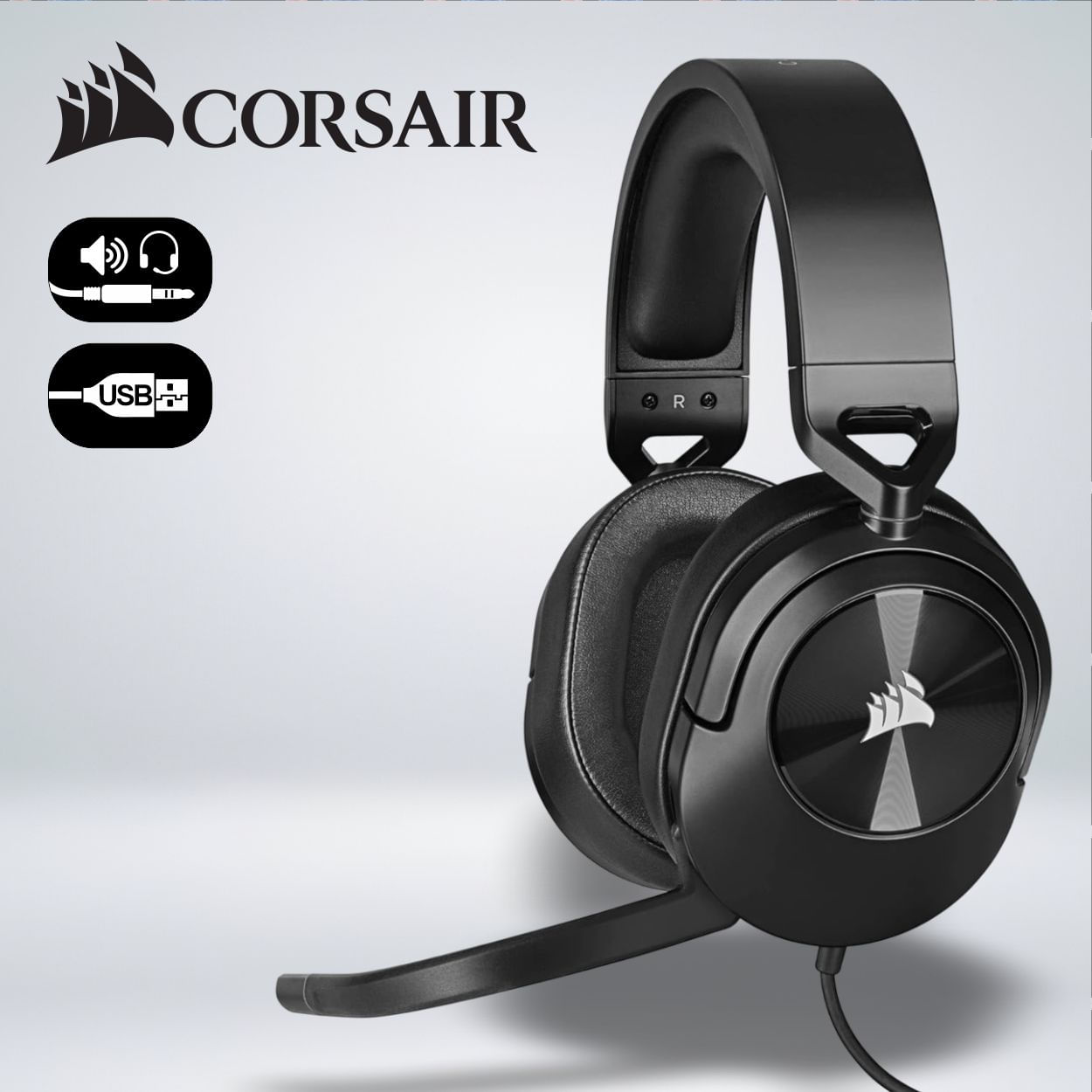 AUDIFONO GAMER CORSAIR HS55 SURROUND SONIDO DOLBY 7.1 MULTIPLATAFORMA