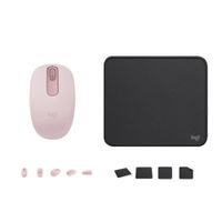LOGITECH MOUSE M196 ROSADO PAD MOUSE 200x230 NEGRO