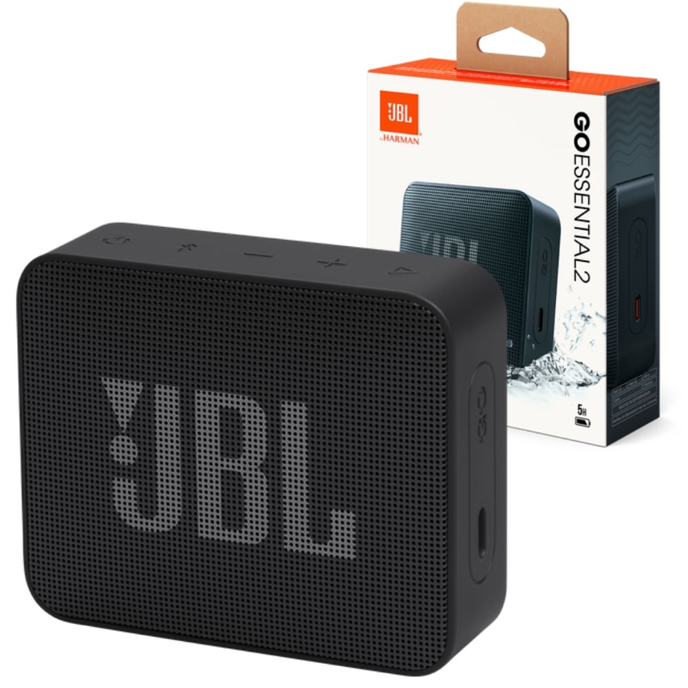 Parlante Bluetooth JBL Go Essential 2 Impermeable IPX7 5 Horas Negro