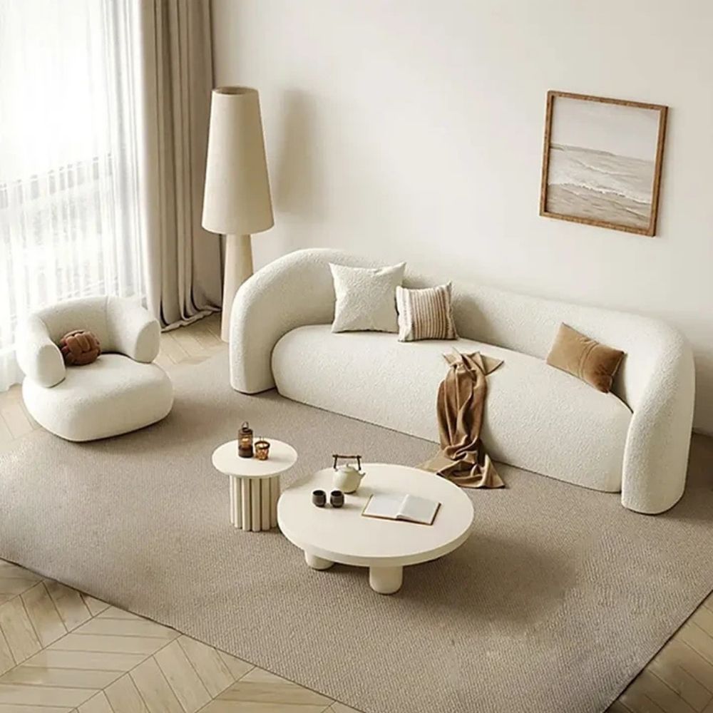 Sofá Curvo Logi y Banqueta