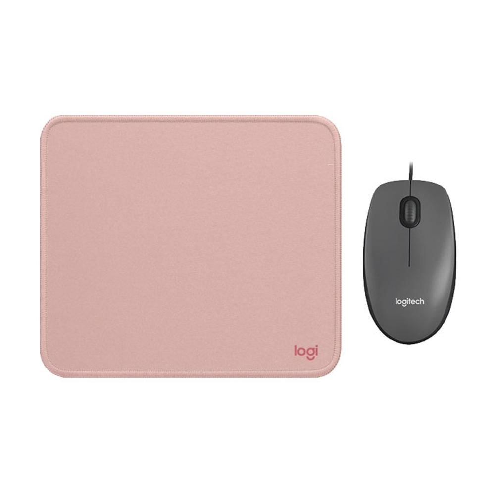 COMBO LOGITECH MOUSE M90 PAD MOUSE 200X230 ROSADO