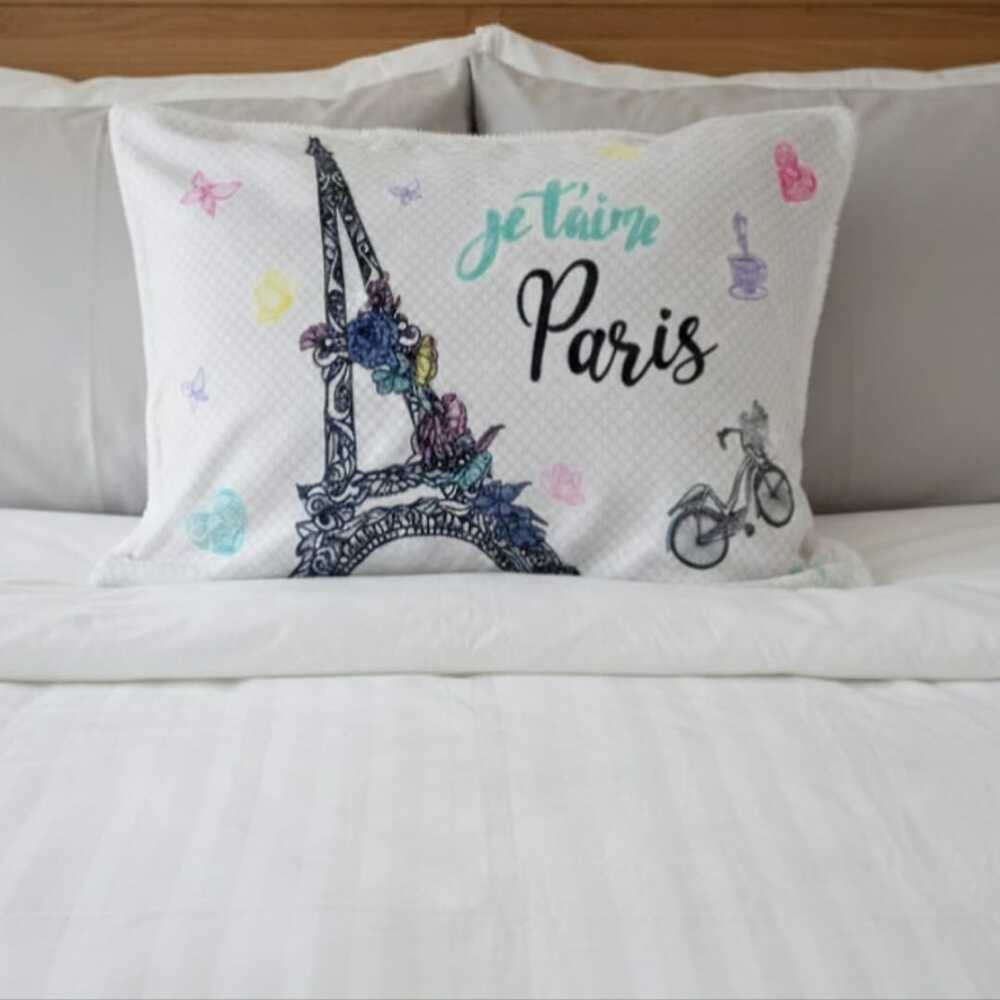 FUNDA DE ALMOHADA FRANNEL 70 X 50 CM PARIS FREE HOME KIDS