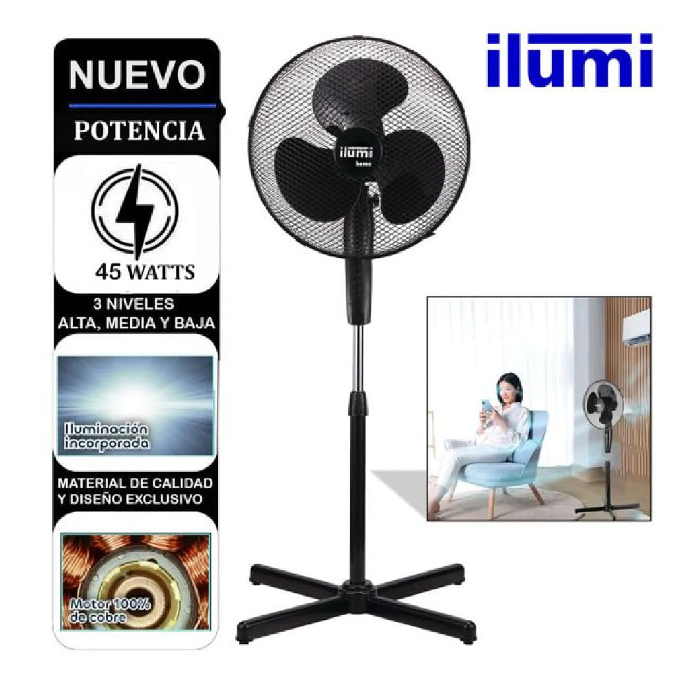 IL-16 - Ventilador Pedestal Ilumi 45W