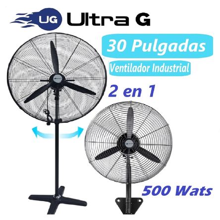 Ventilador Ultra G 30 Pulgadas Industrial 2en1 Pared y Piso 500 Wats Ventilador Ultra G 30 Pulgadas Industrial 2en1 Pared y Piso 500 Wats