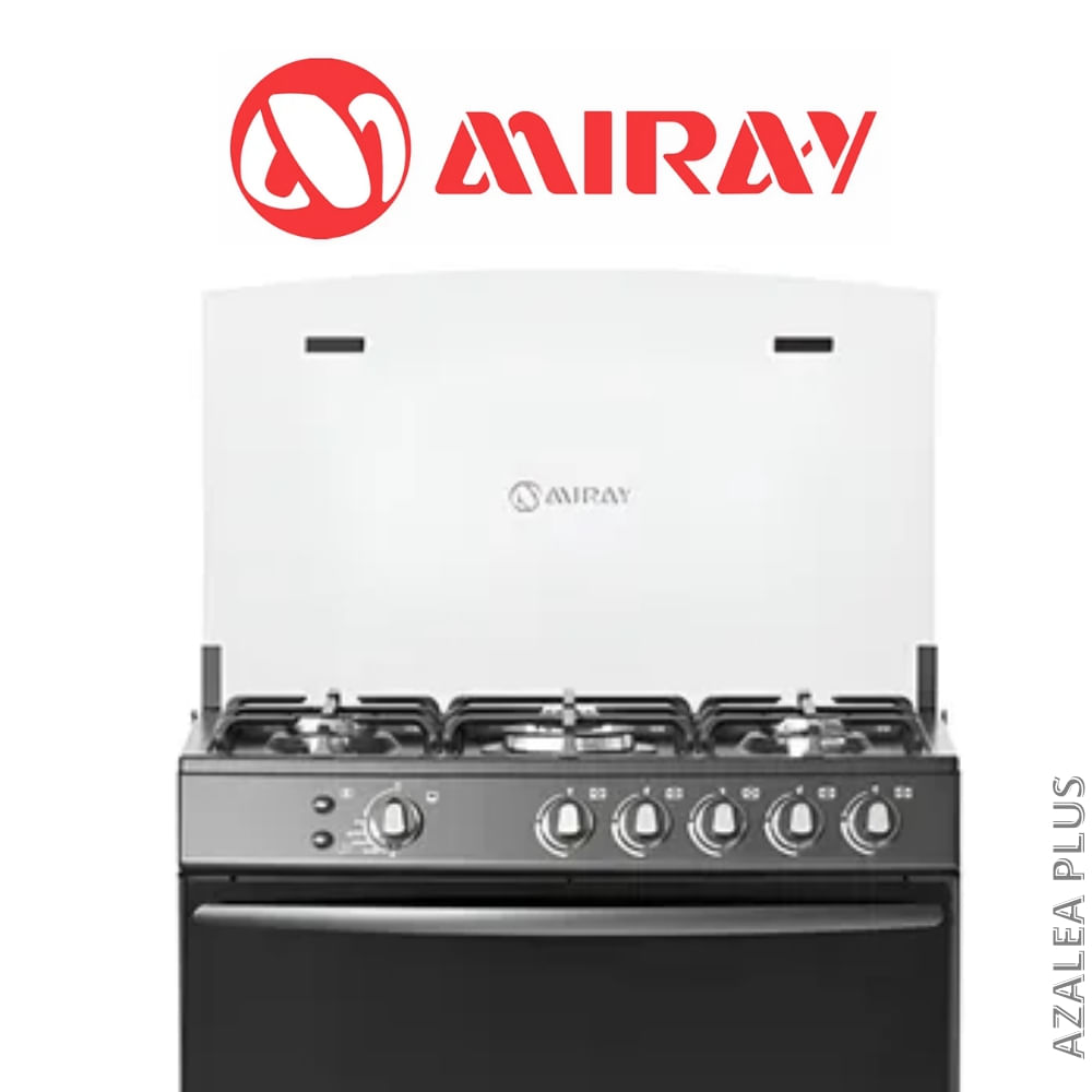 COCINA GENÉRICO 5 HORNILLAS NEGRO MOD AZALEA PLUS