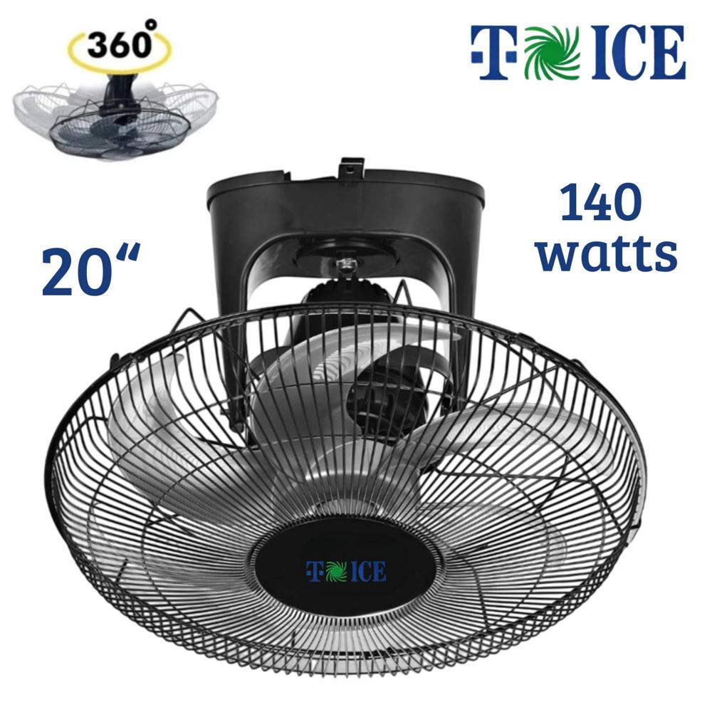 Ventilador de Techo Orbital T-ICE 20"" 03 Velocidades Potente Motor
