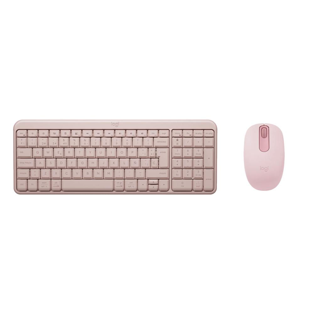 KIT LOGITECH TECLADO K250 MOUSE M196 ROSADO