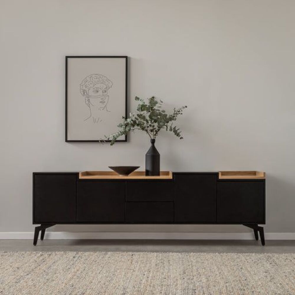 Mesa de TV Massi Color Negro\Panela TU MESITA