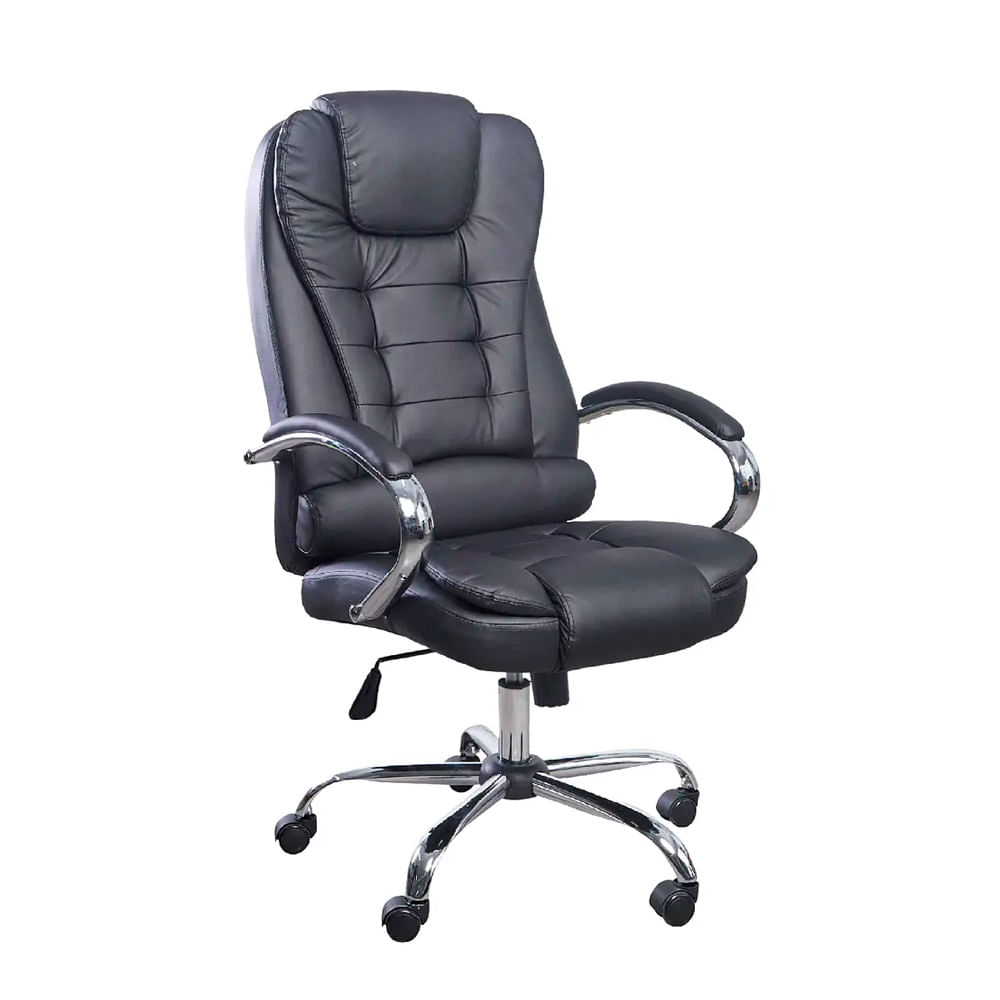 Silla De Oficina Ergonómica Almir Presidente Cuero Ofideas