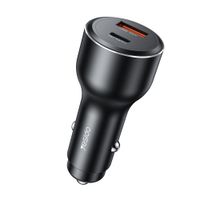 CARGADOR DE AUTO YESIDO 118W 2 PUERTOS USB  TIPO-C PD Y CARGA RÁPIDA