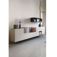 Mesa de TV Rolando Color Blanco Canto Grueso TU MESITA