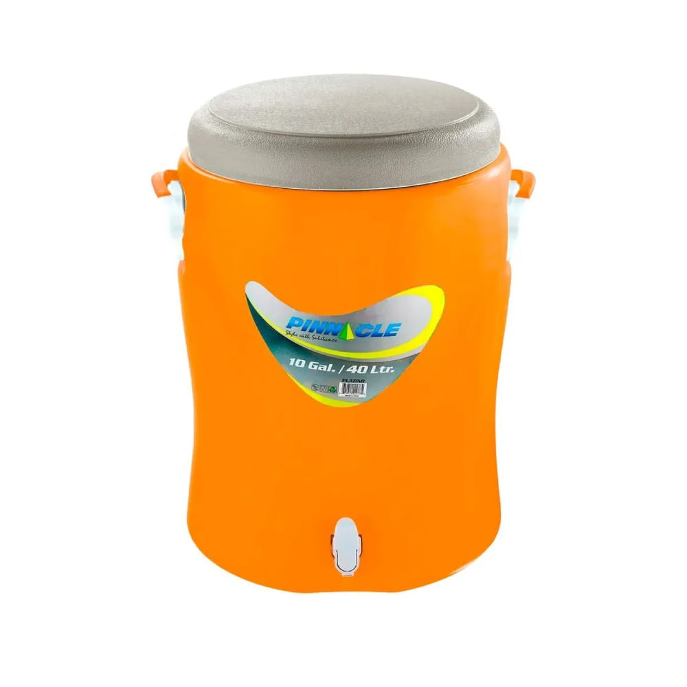 Cooler Platino 40 L Naranja con 70049346 Caño y Asas