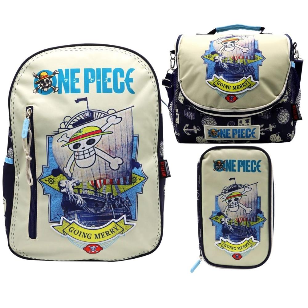 Pack Escolar Mochila One Piece Luffy Anime Oficio - Promart