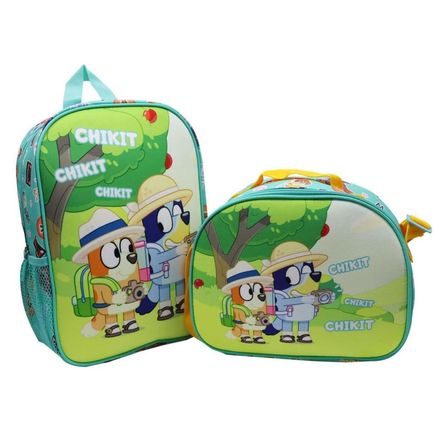 Pack Escolar Mochila y lonchera Bluey Nido Pack Escolar Mochila y lonchera Bluey Nido
