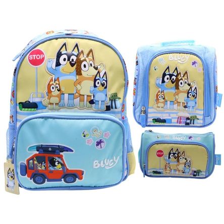 Pack Escolar Mochila Bluey Familia Nido