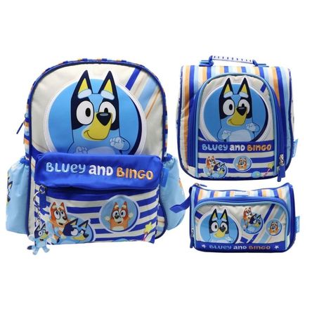 Pack Escolar Mochila Bluey Azul Nido