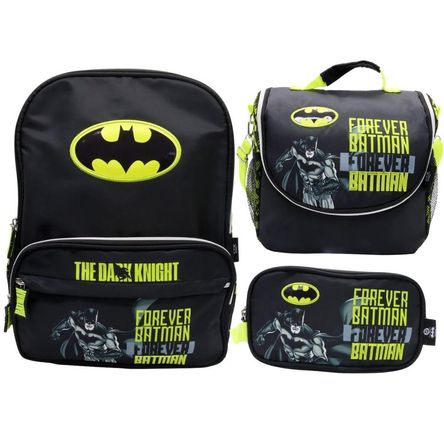Pack Escolar Mochila Juvenil Batman Oficio
