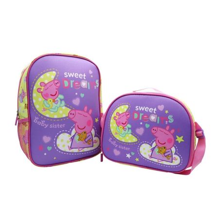 Pack Escolar Mochila y lonchera Peppa Pig Nido