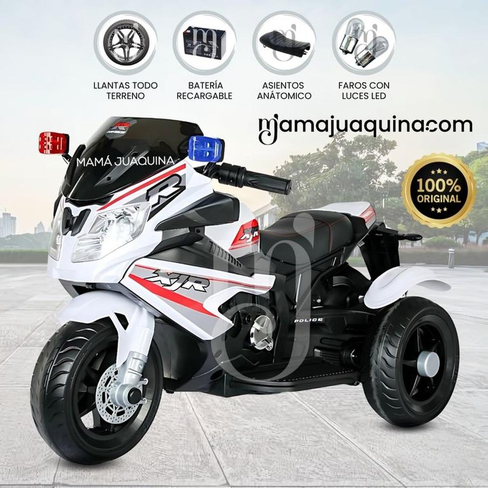 Trimoto a Batería para Niños «DELTA» White