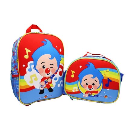 Pack Escolar Mochila y lonchera Plim Plim Nido