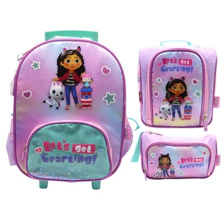 Pack Escolar Maleta Gabby Dollhouse Bebe Caja Oficio Pack Escolar Maleta Gabby Dollhouse Bebe Caja Oficio