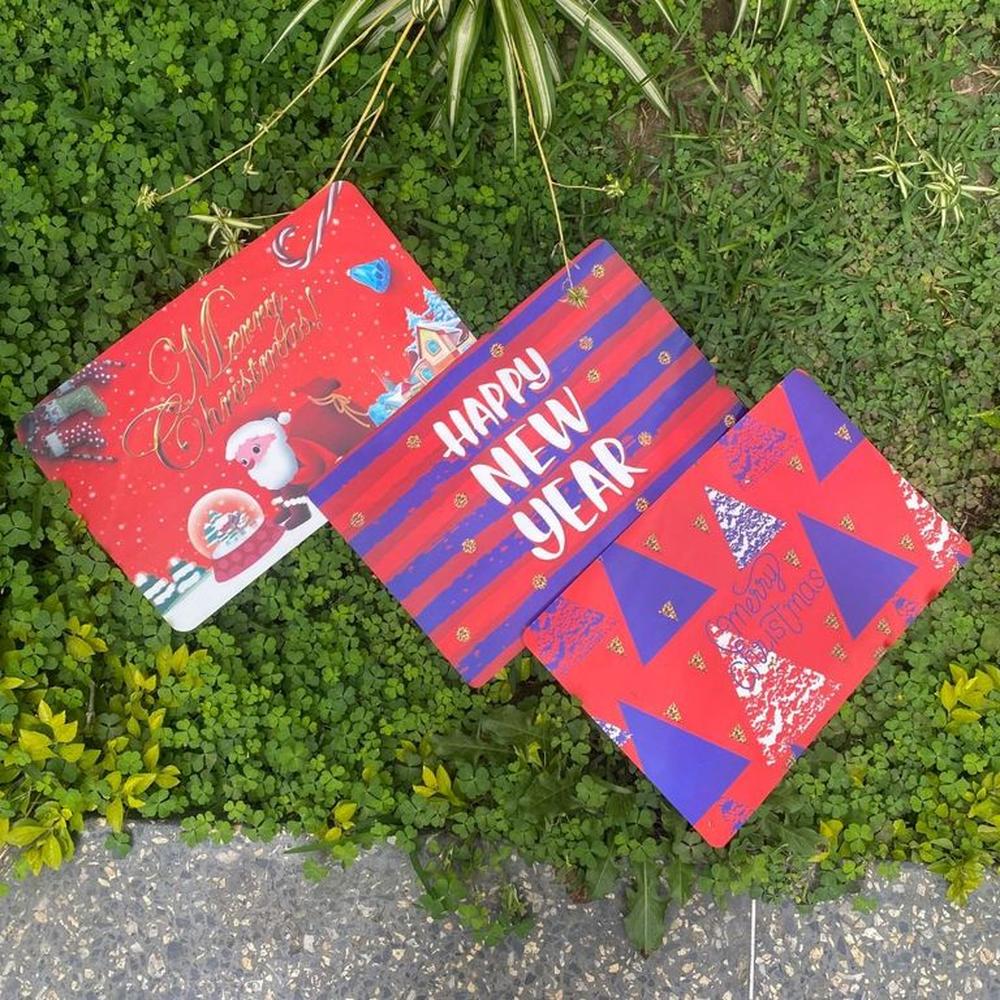 Individual Temáticos Navideños Merry Christmas 3D Modelo Triangle