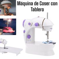 Máquina de Coser Portátil con Pedal Dual a Corriente o a Pilas