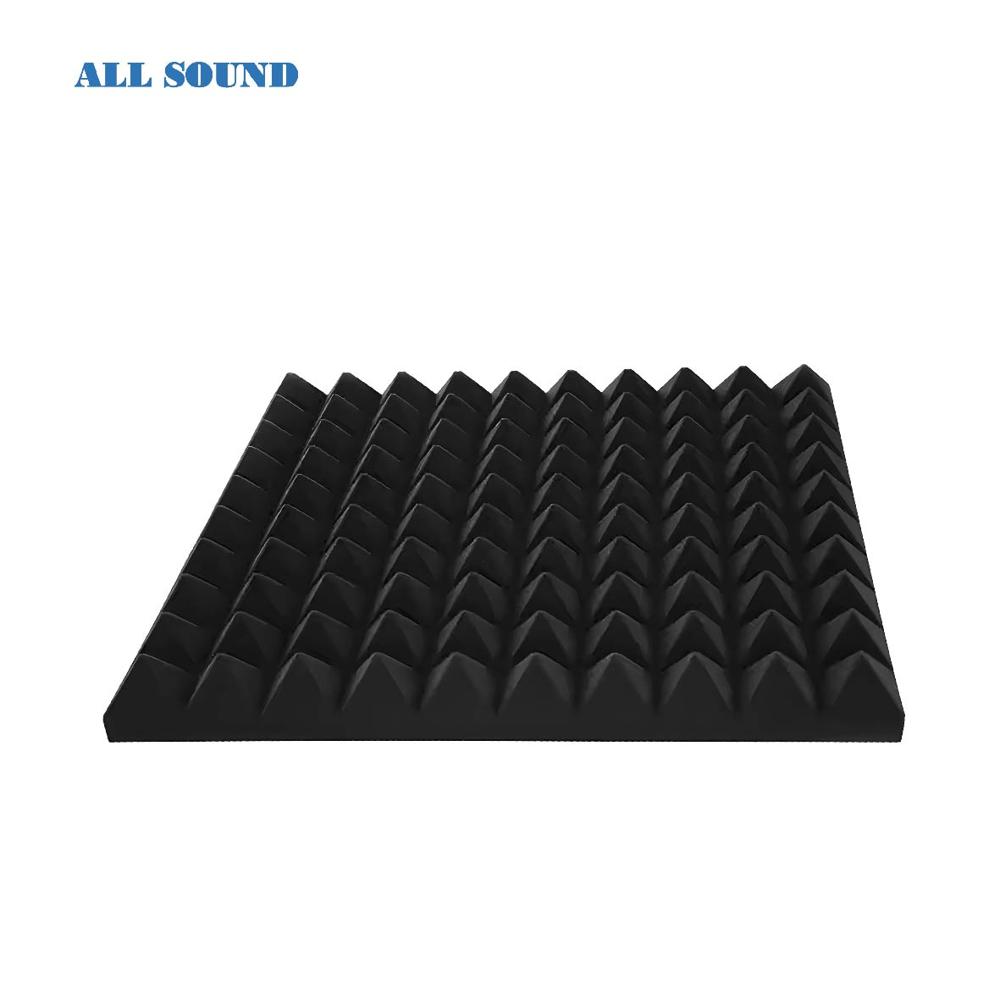 ESPUMA ACUSTICA 50X50X6CM CON AUTOADHESIVO PARA CABINA DE GRABACION MODELO PIRAMIDAL ESPUMA ACUSTICA 50X50X6CM CON AUTOADHESIVO PARA CABINA DE GRABACION MODELO PIRAMIDAL