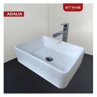 Bowl Rectangular Adalia Blanco - Stone