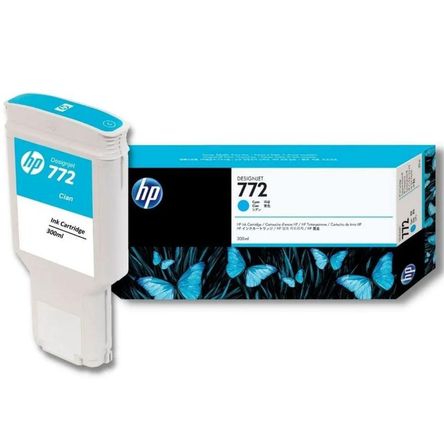 Cartucho de Tinta HP 772 Cyan (CN636A) Original 300 ml