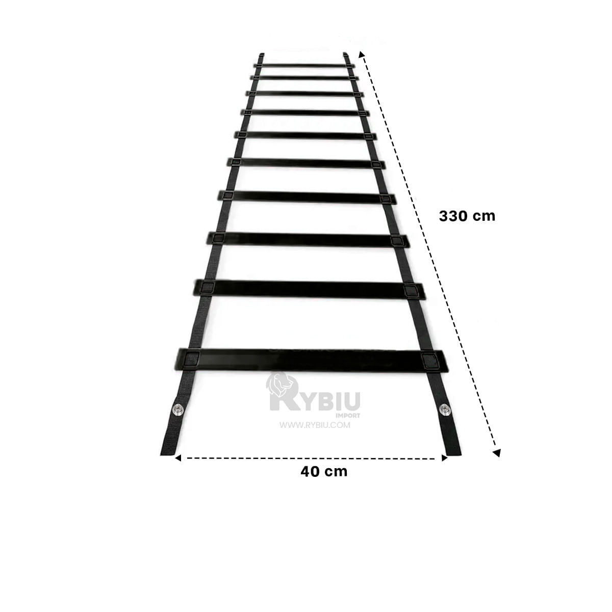 Escalera Resistente y Multiusos en Negro Y+Stickers