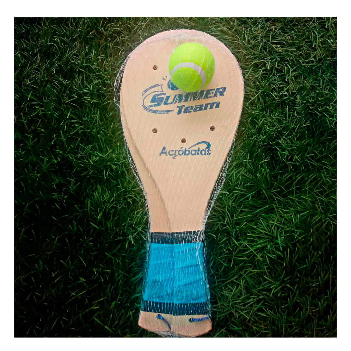 Paletas de Tenis mas Pelota Versatil Beige Y+Papel de Regalo