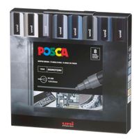 POSCA Pack PC-5M 8C Monotone Color Nueva Presentación X8