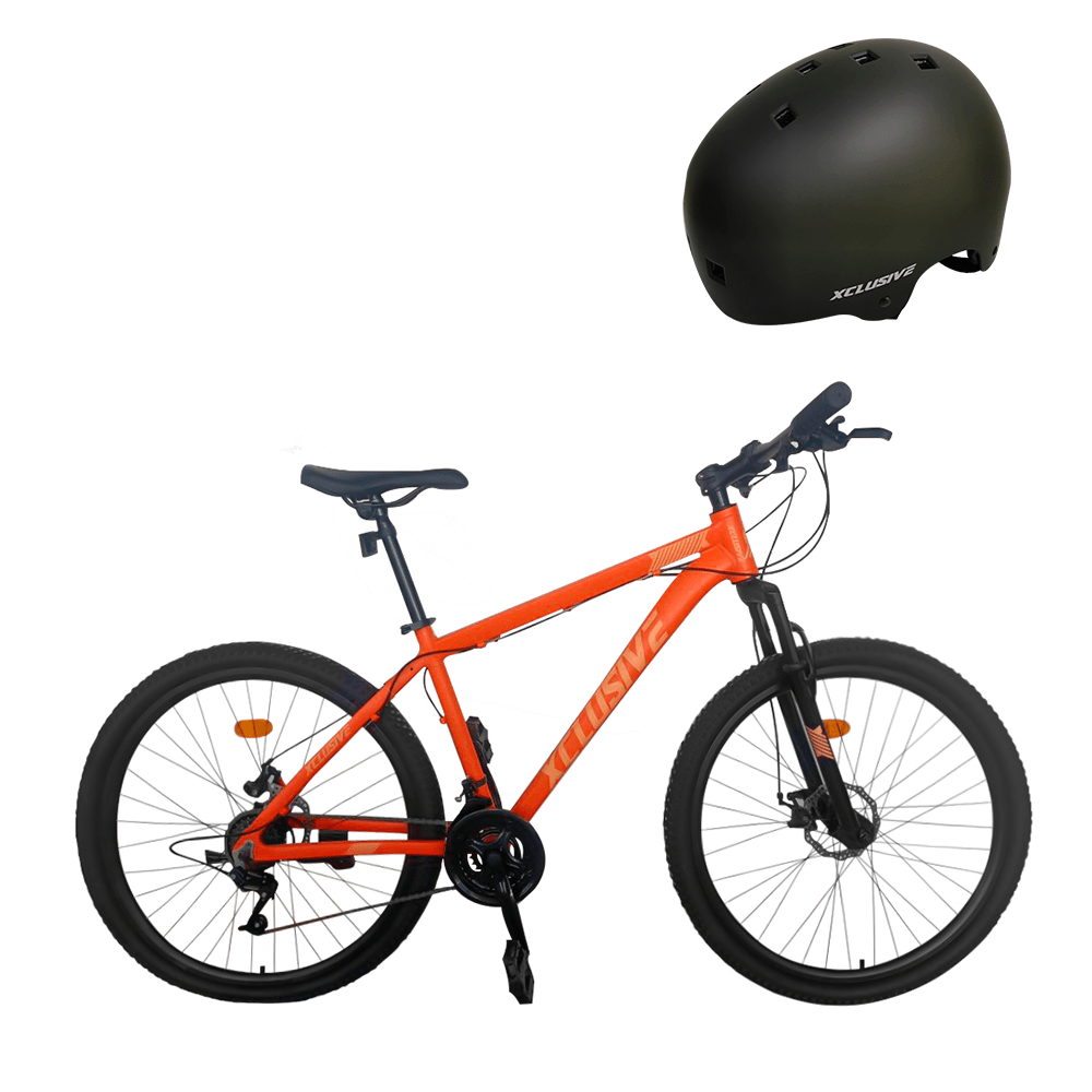 Bicicleta Aluminio Xclusive Aro 27.5 NN + Casco Urbano Negro L