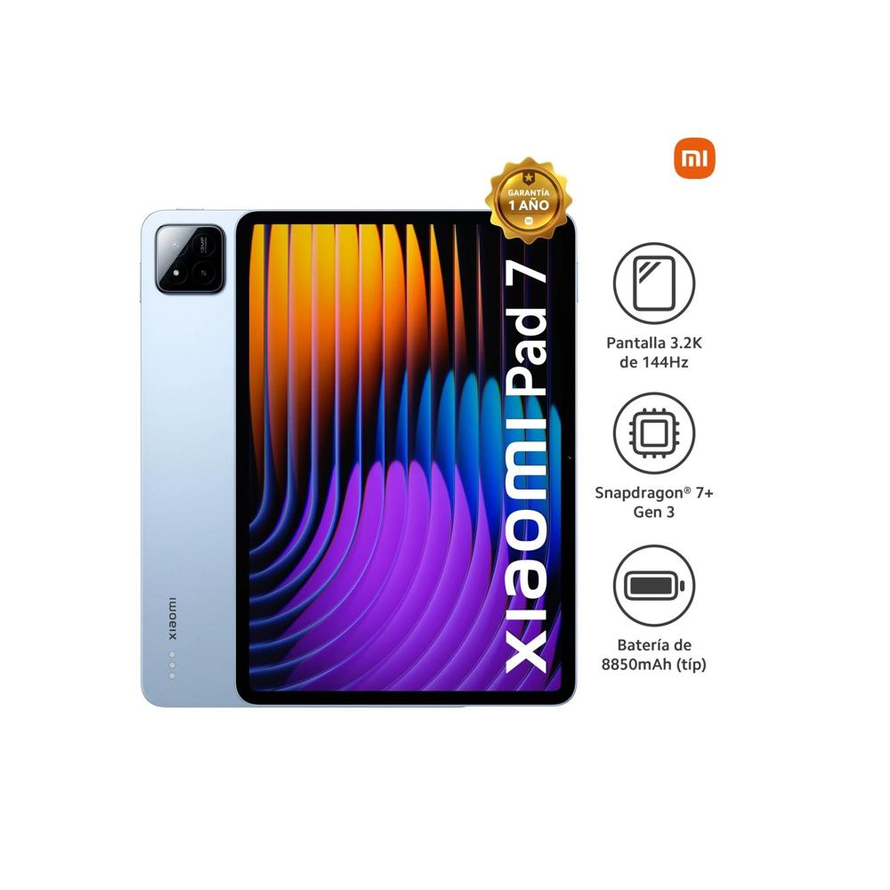 Tablet Xiaomi Pad 7 11 3.2K 144Hz Snapdragon 7 Plus 8GB 256GB Android 15 Azul