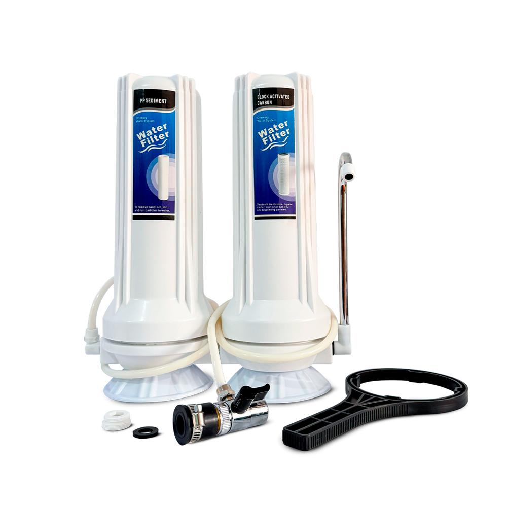 Purificador de agua doble etapa sobre el lavadero Genérico Yakua NT-2W Filtro de agua