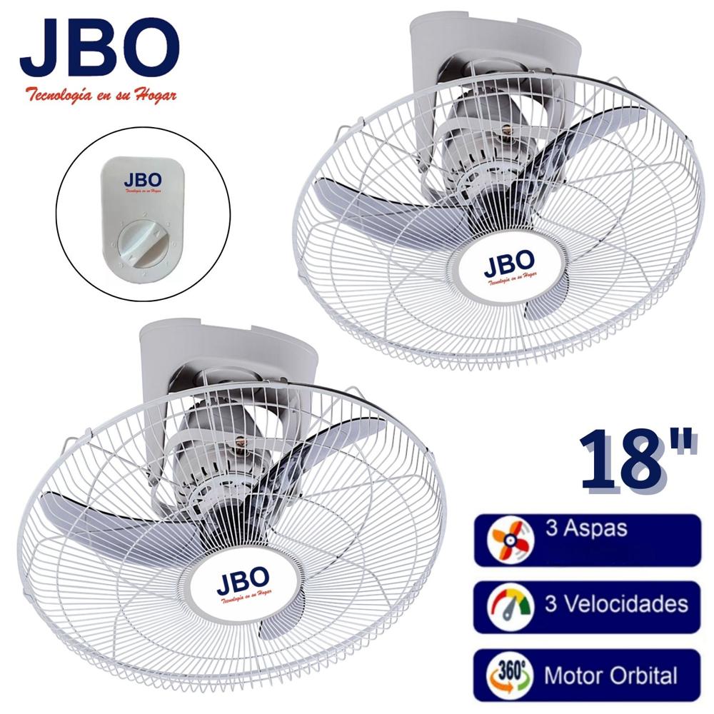 Pack Ventiladores de Techo Industrial JBO 185T Orbital 18"" 03 Velocidades