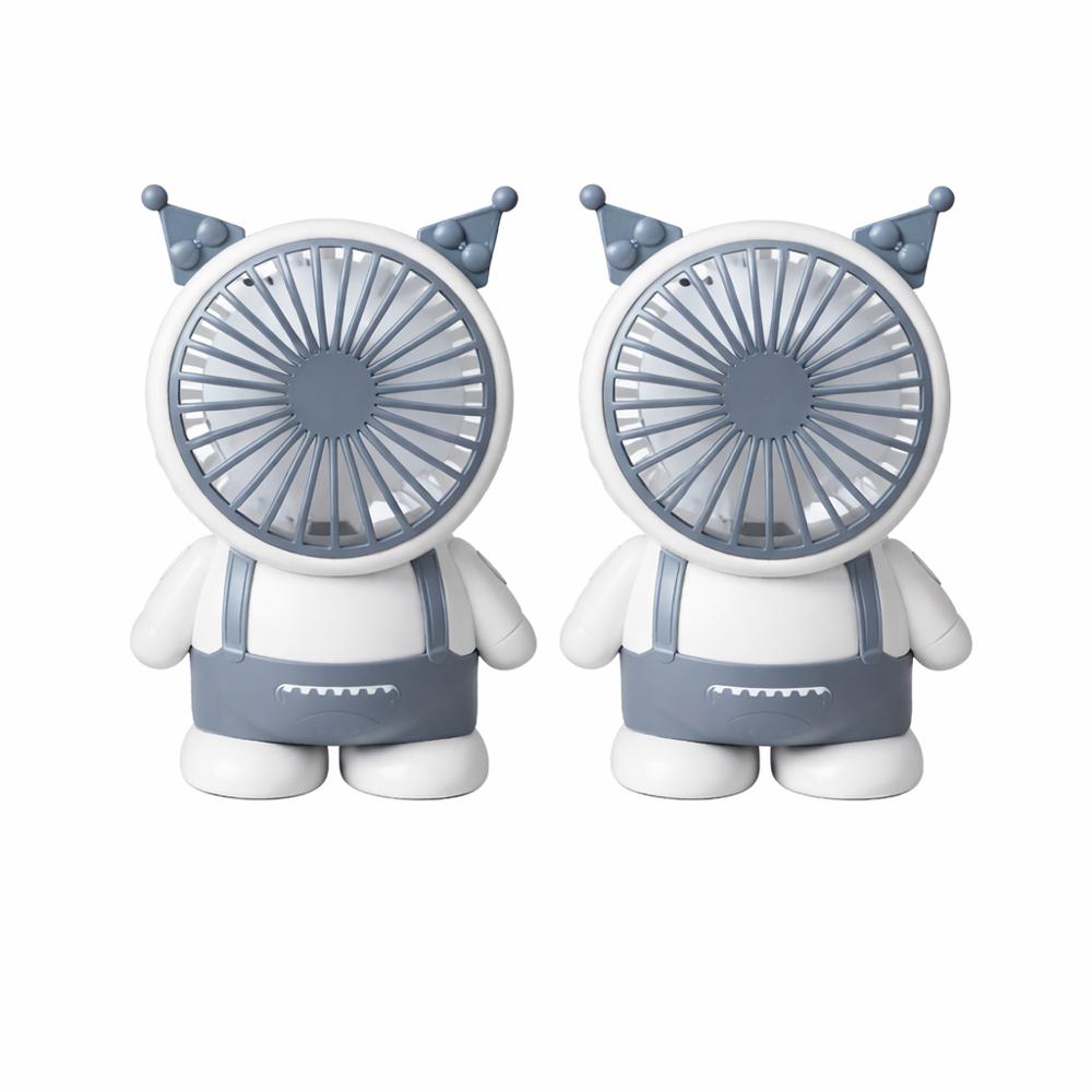 2x Ventilador Portatil Recargable y Potente Color Blanco