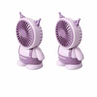 2x Ventilador Portatil Recargable y Potente Color Morado