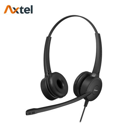 Auriculares Axtel PRIME HD Duo NC con Micrófono Cancelación de Ruido Conector QD Negro - AXH-PRID