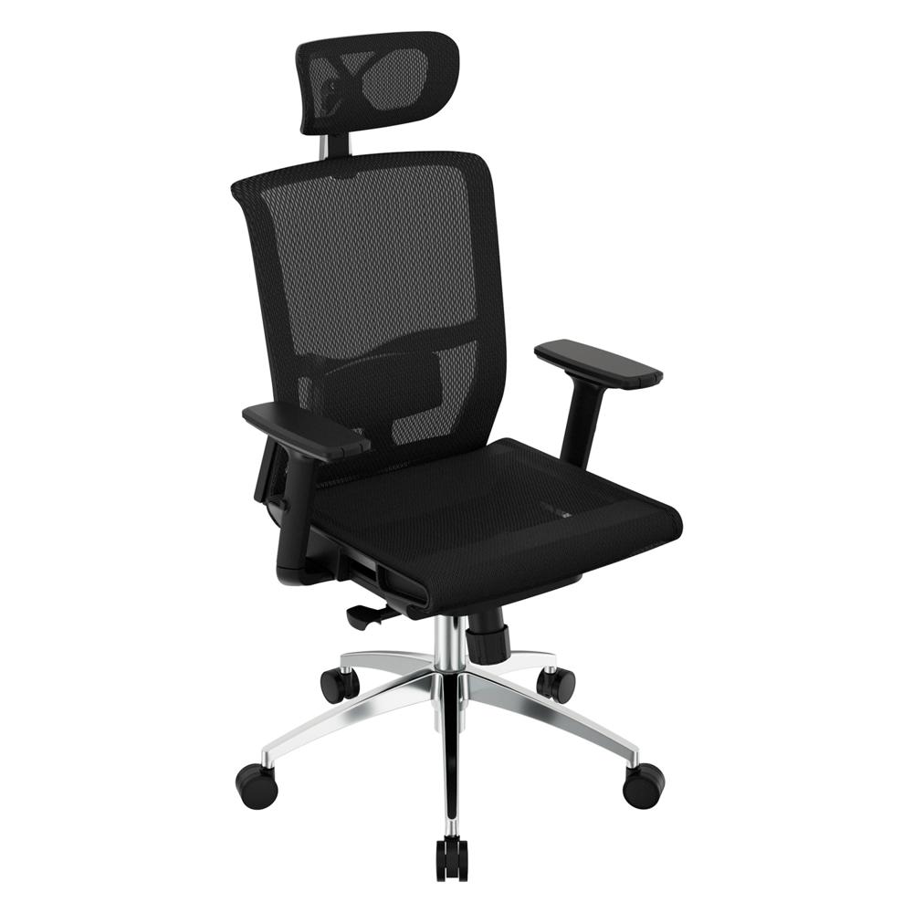 Silla Ergonómica Delphi Full Presidente Negro Ofideas
