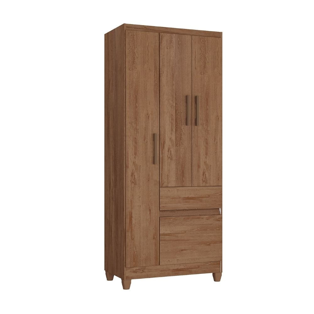 Ropero Aruba 4 Puertas 1 Cajón MDP Freijo Promart