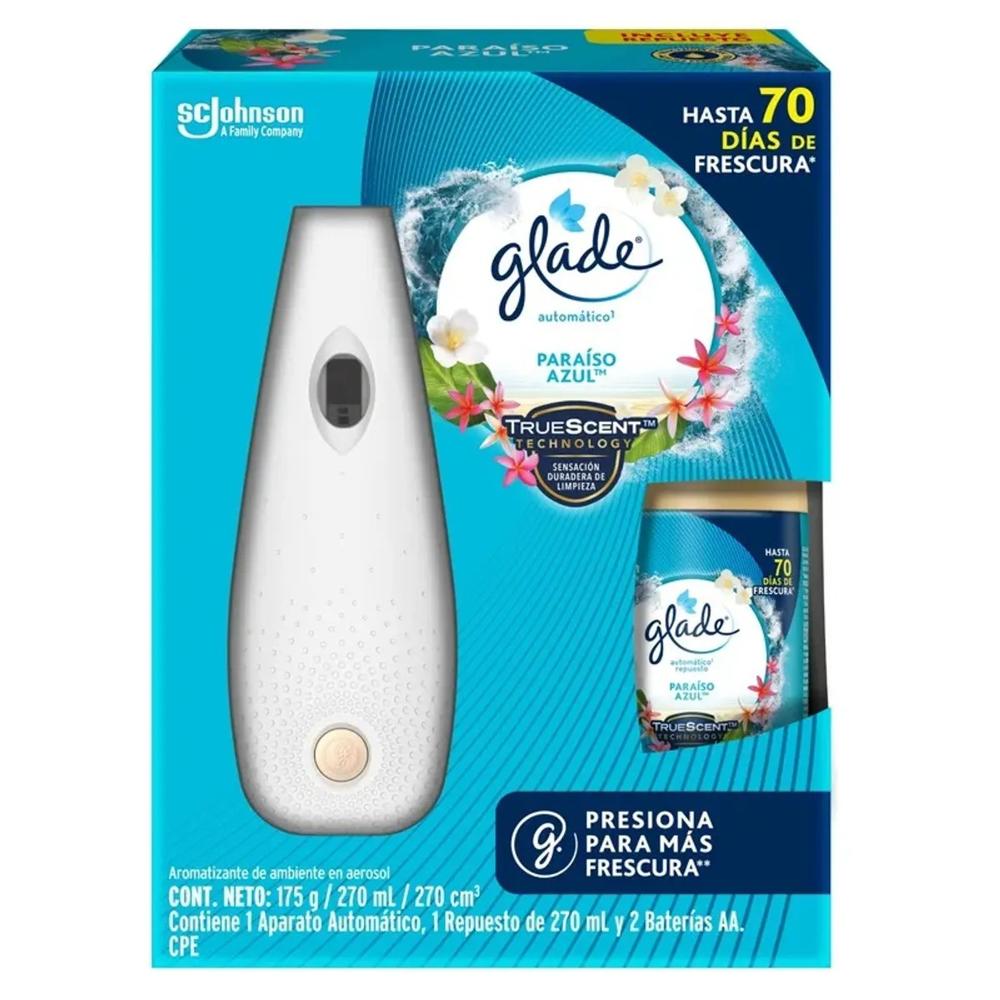 Aromatizador Glade Automatico Paraíso Azul 270ml