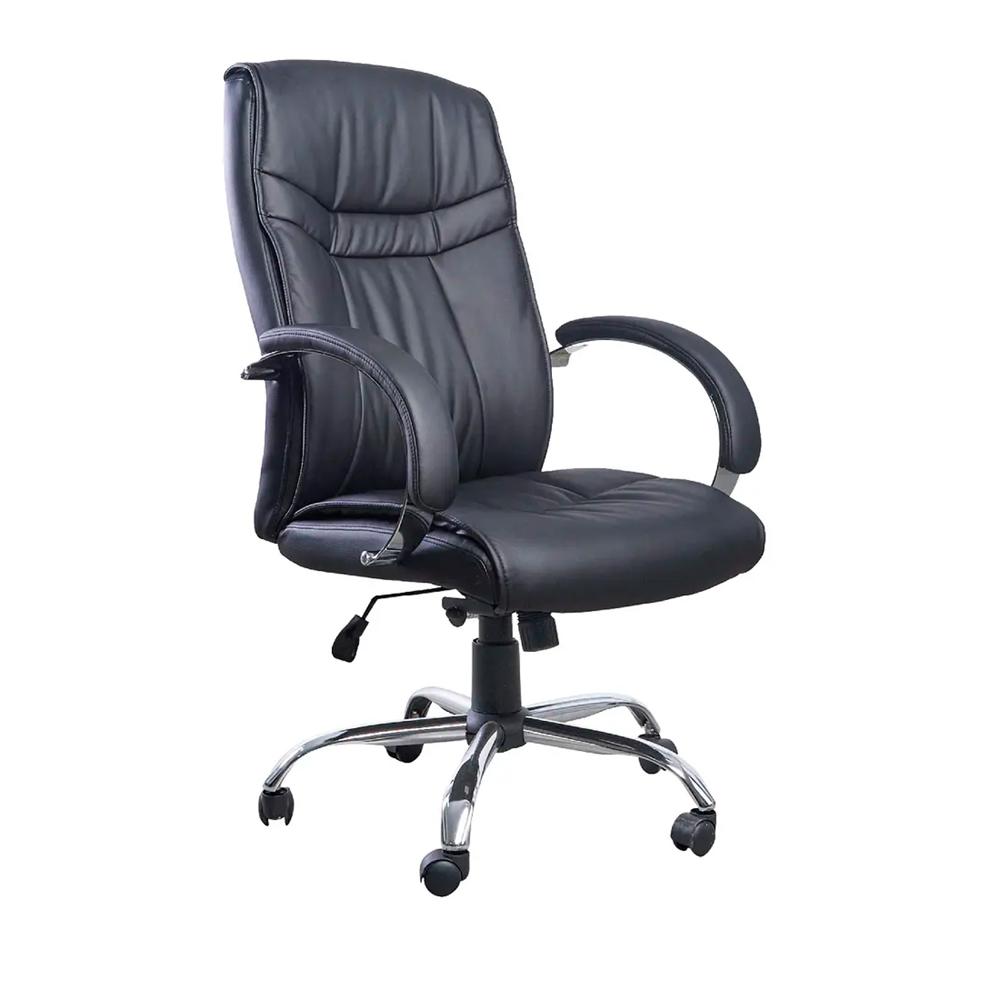 Silla Ergonómica Estilos Presidente Cuero Negro Ofideas