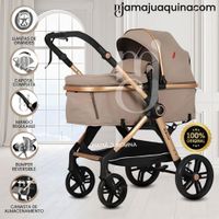 Coche Moisés Travel System KYLIE de Lujo Beige