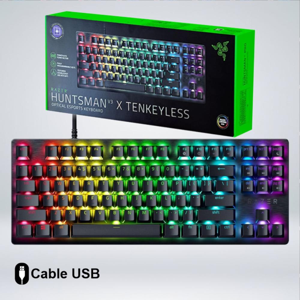 TECLADO RAZER HUNTSMAN V3 X TKL RGB MECANICO SWITCH PURPLE SP