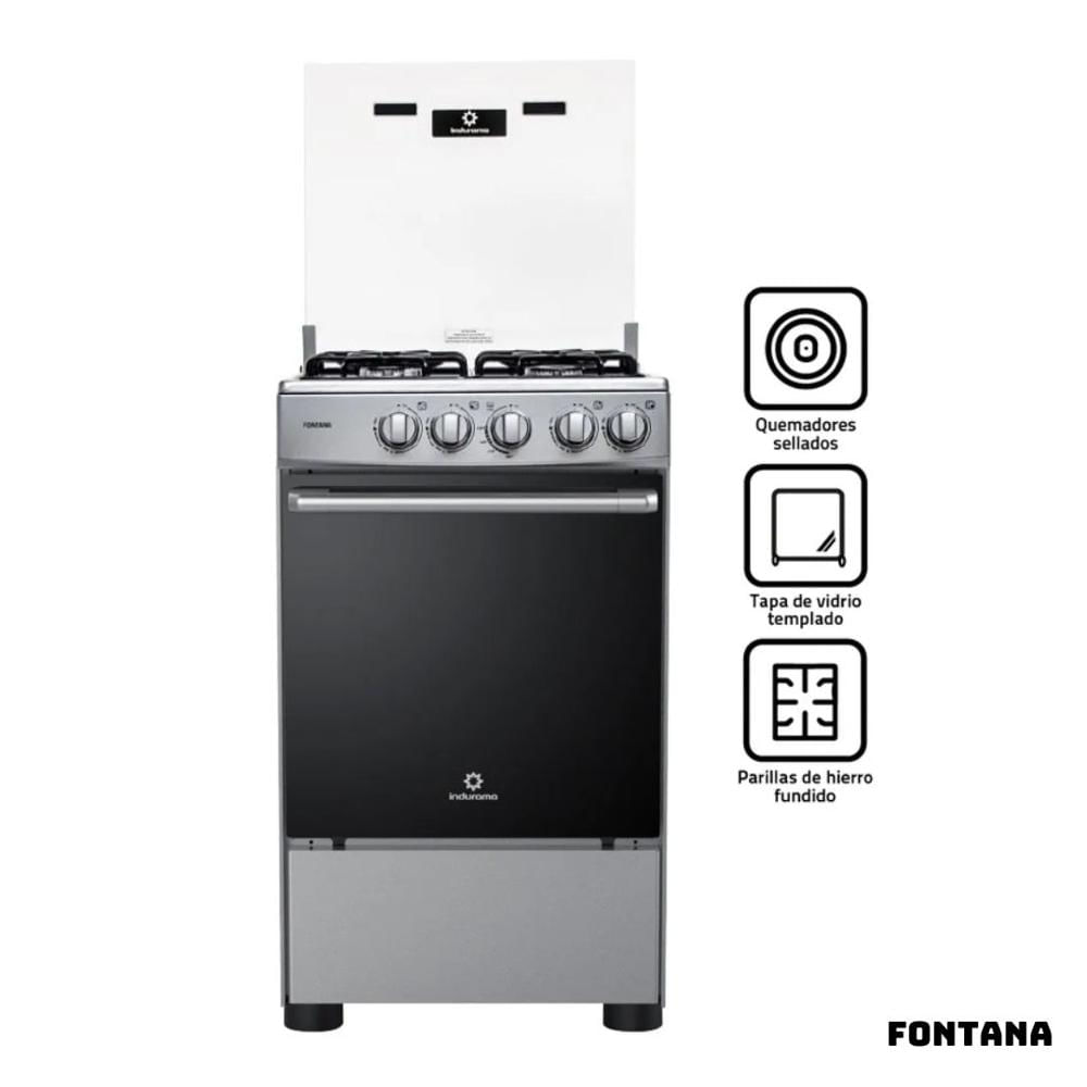 Cocina De Pie INDURAMA a Gas 4 Hornillas FONTANA